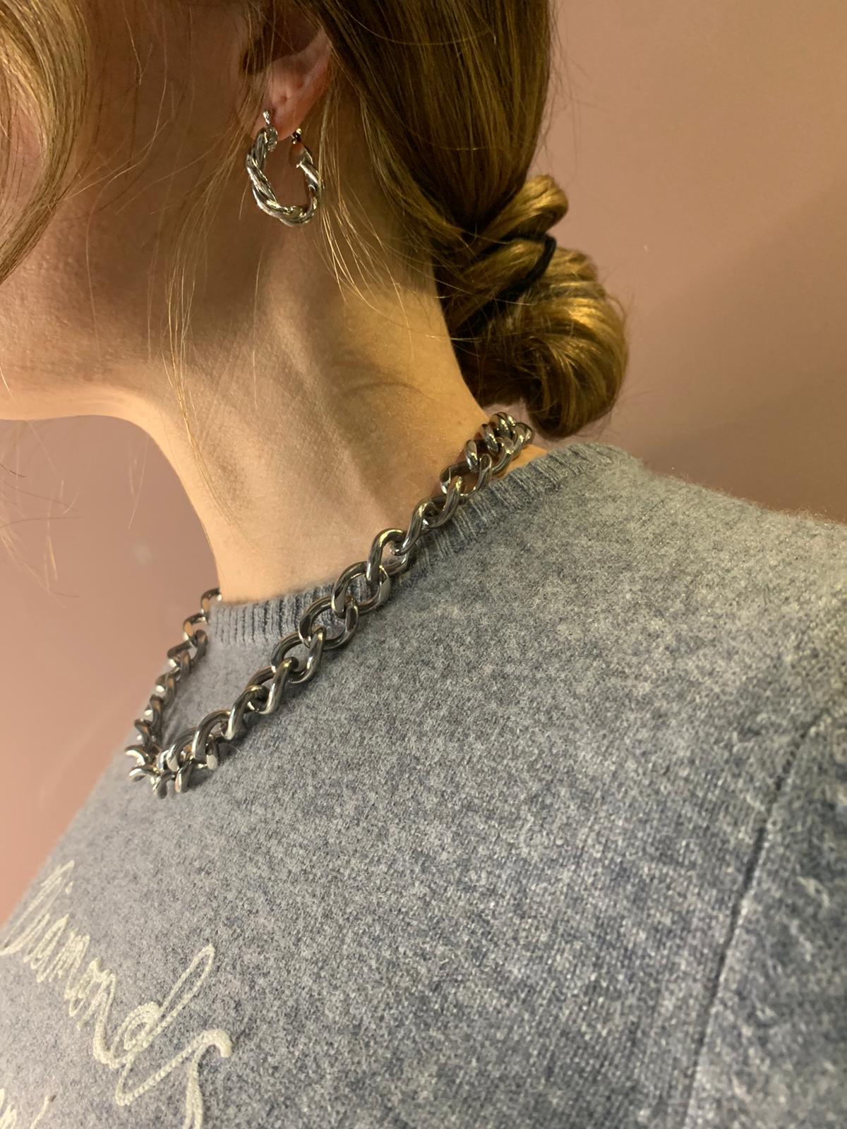 Missy curb chain silver 39