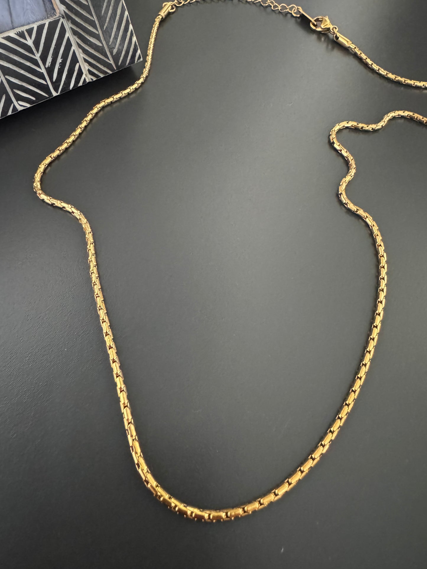 Slim gold layering chain 45cm B8