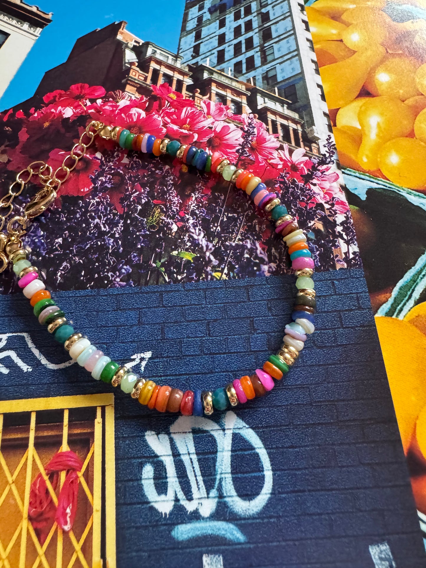 Multicoloured beaded bracelets A59