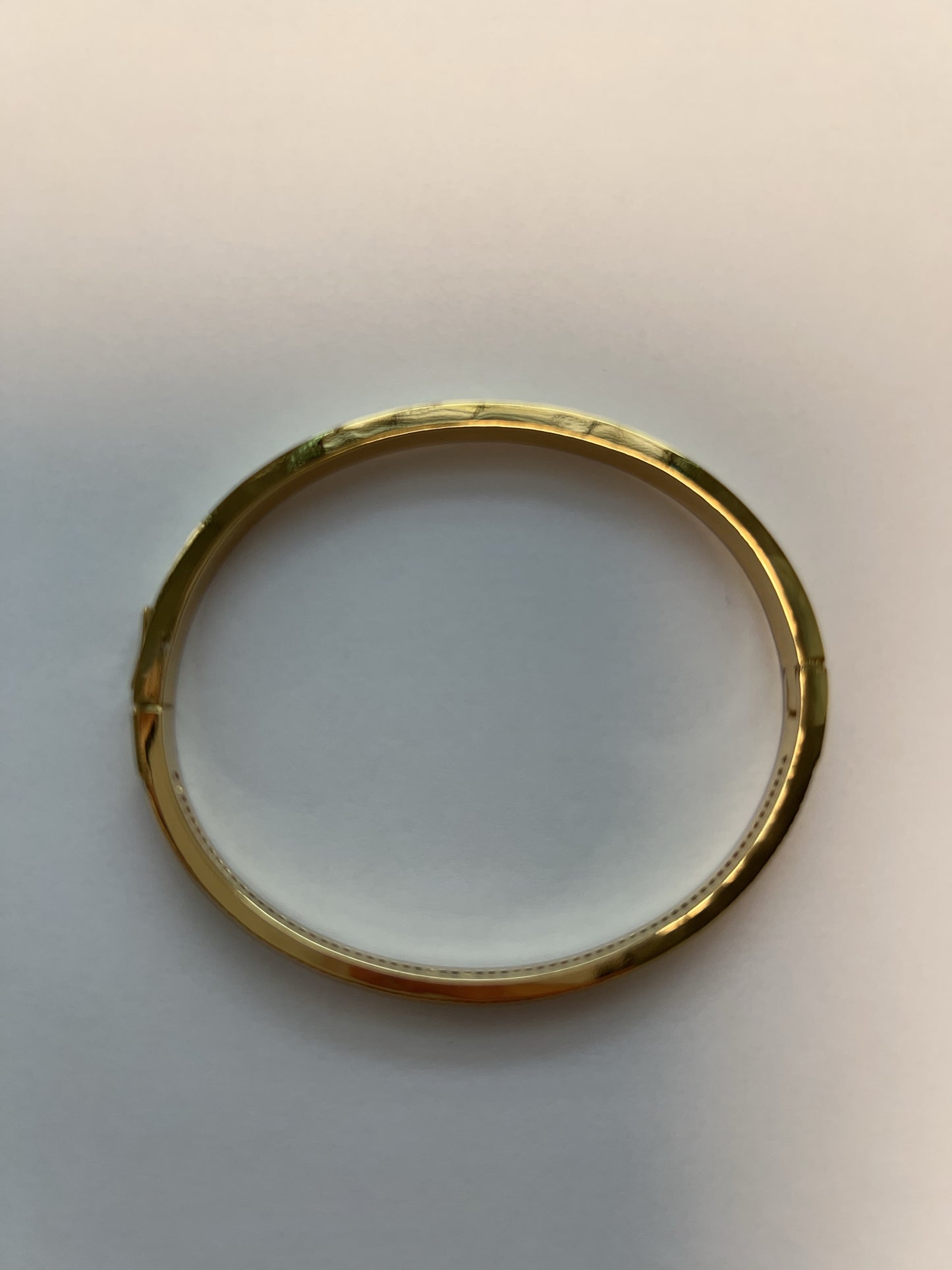 Multicoloured gold plated bangle
