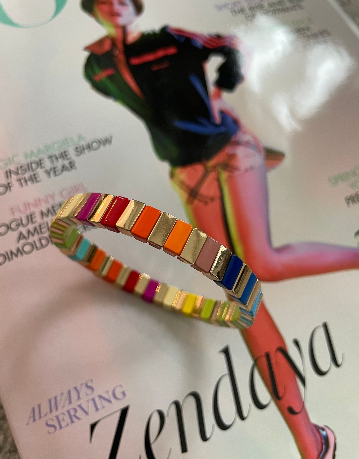 Multicoloured bracelet