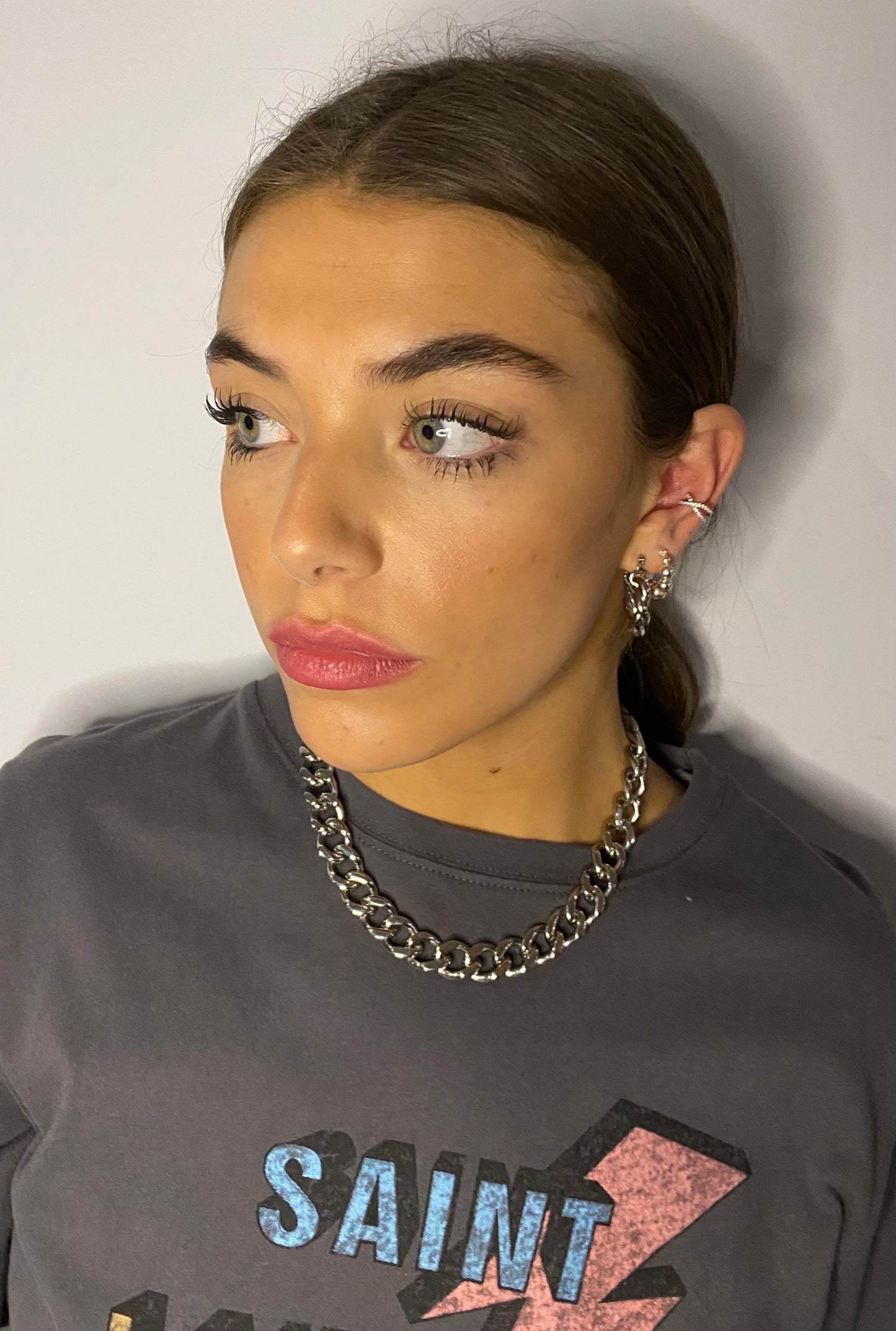 Missy curb chain silver 39