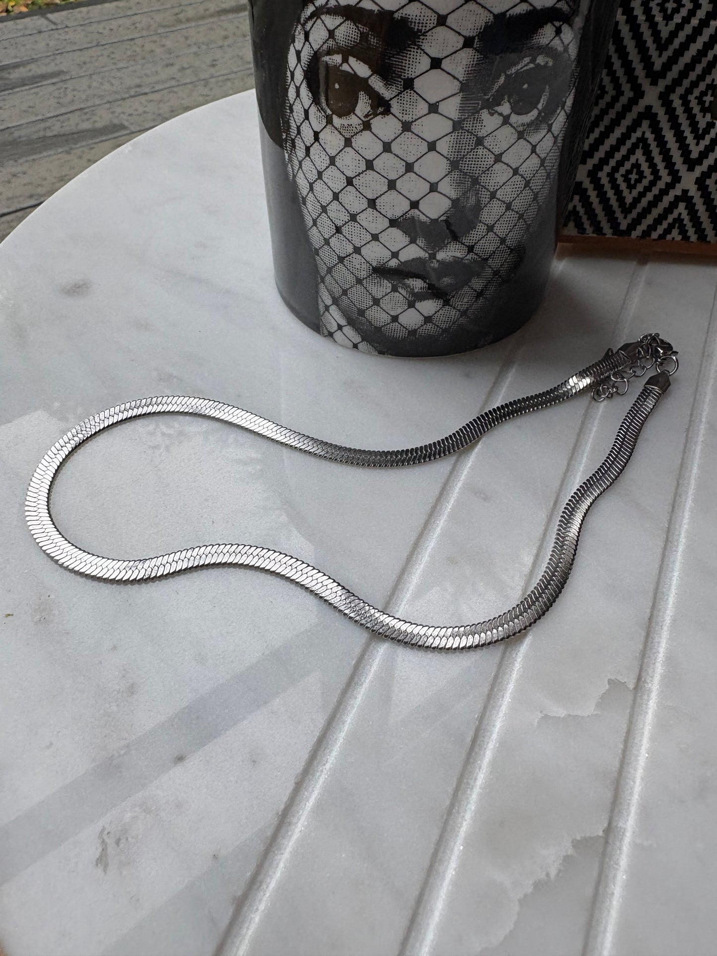 Snake chain 5mm silver A68