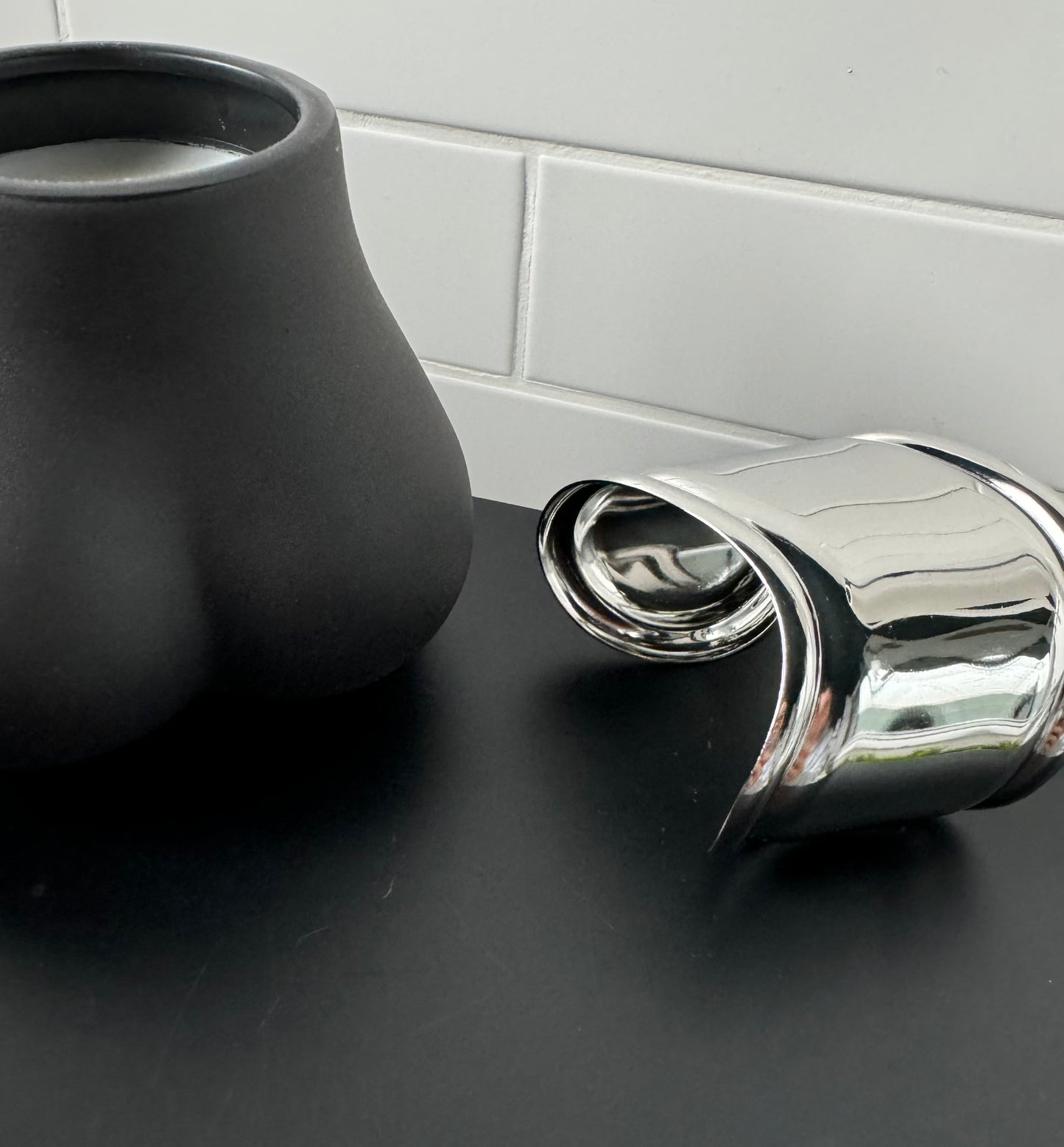 Chunky silver cuff A2