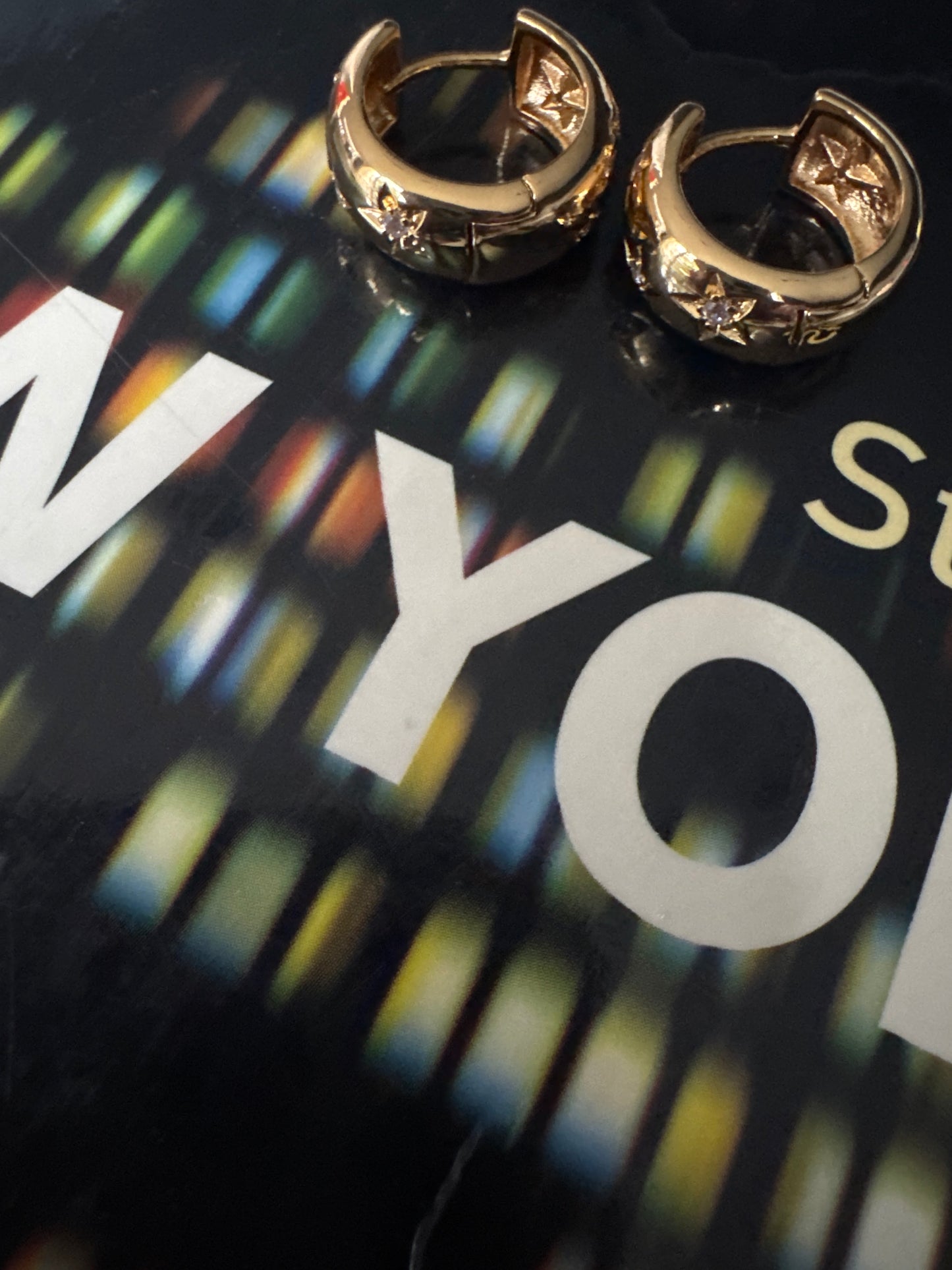 Gold / Silver chunky chubby hoops  A38