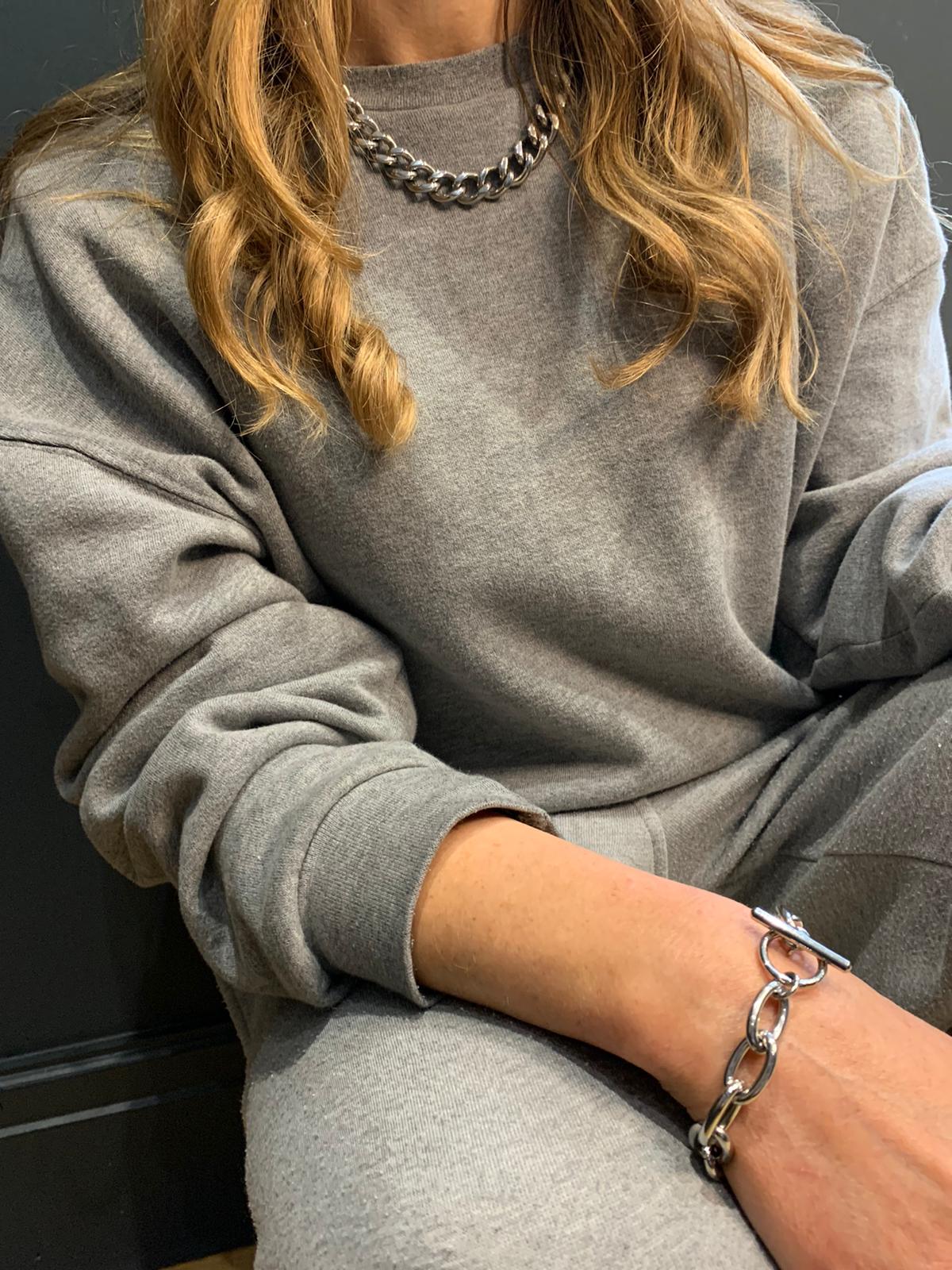 Missy curb chain silver 39