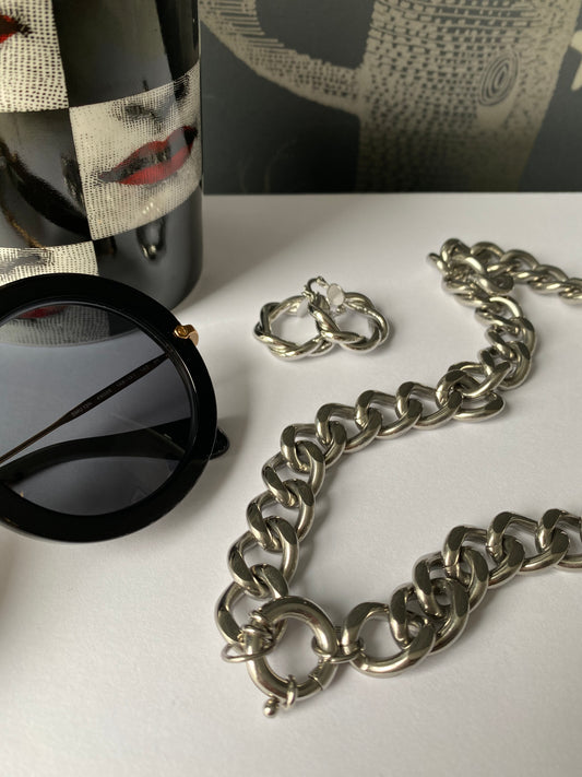 Missy curb chain silver 39