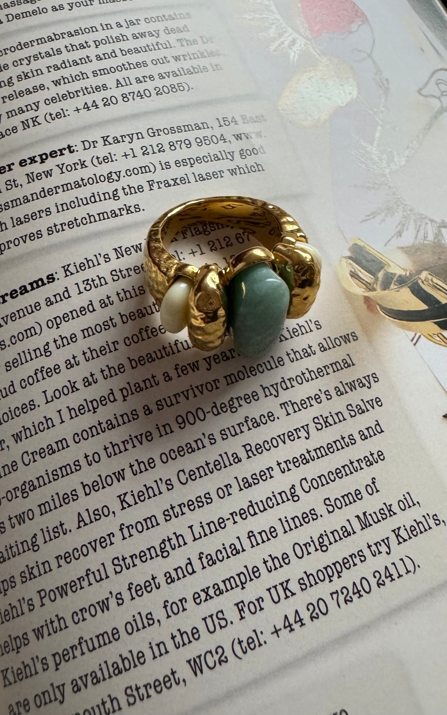Statement turquoise ring A60