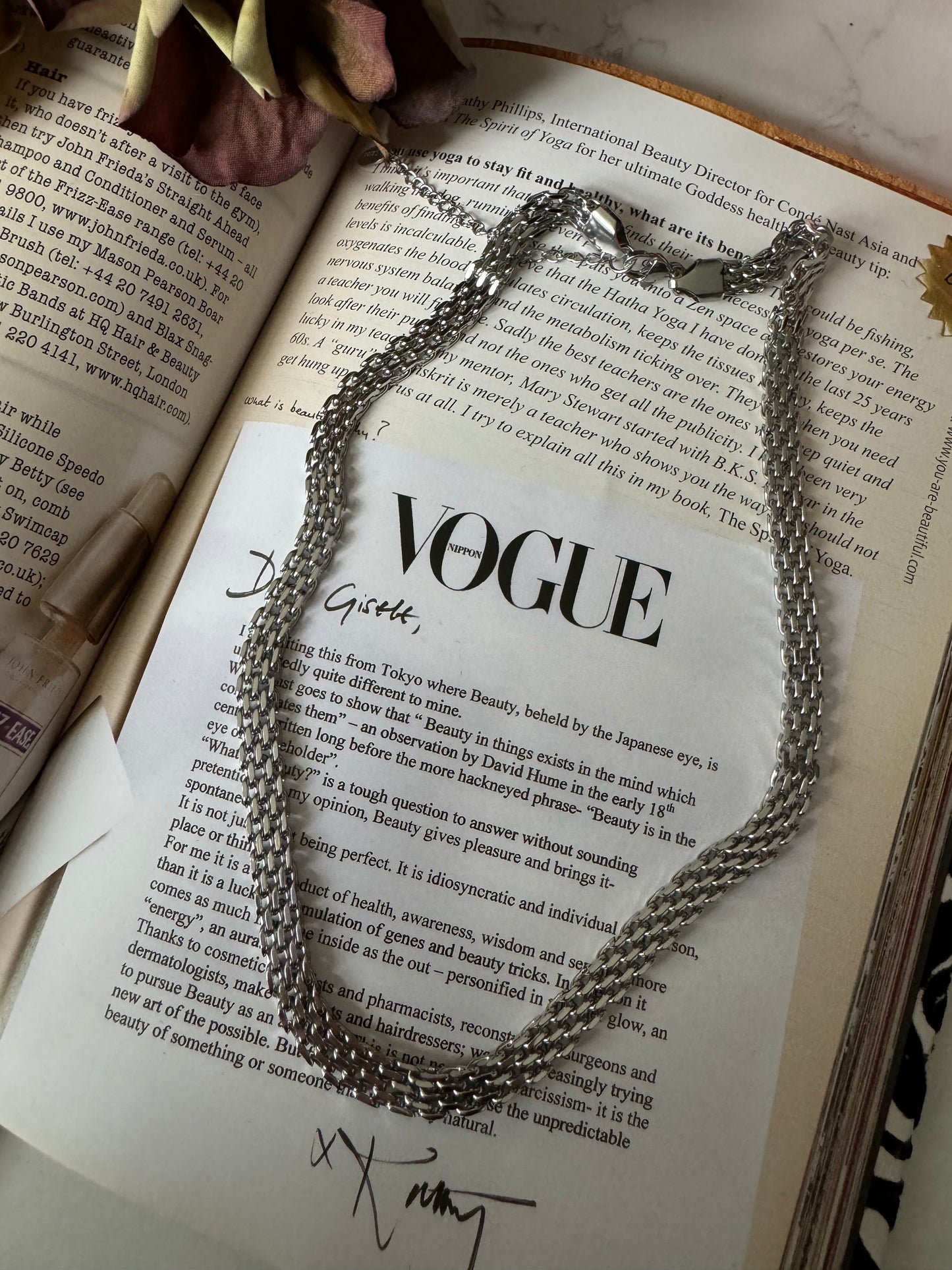 Silver woven necklace 99