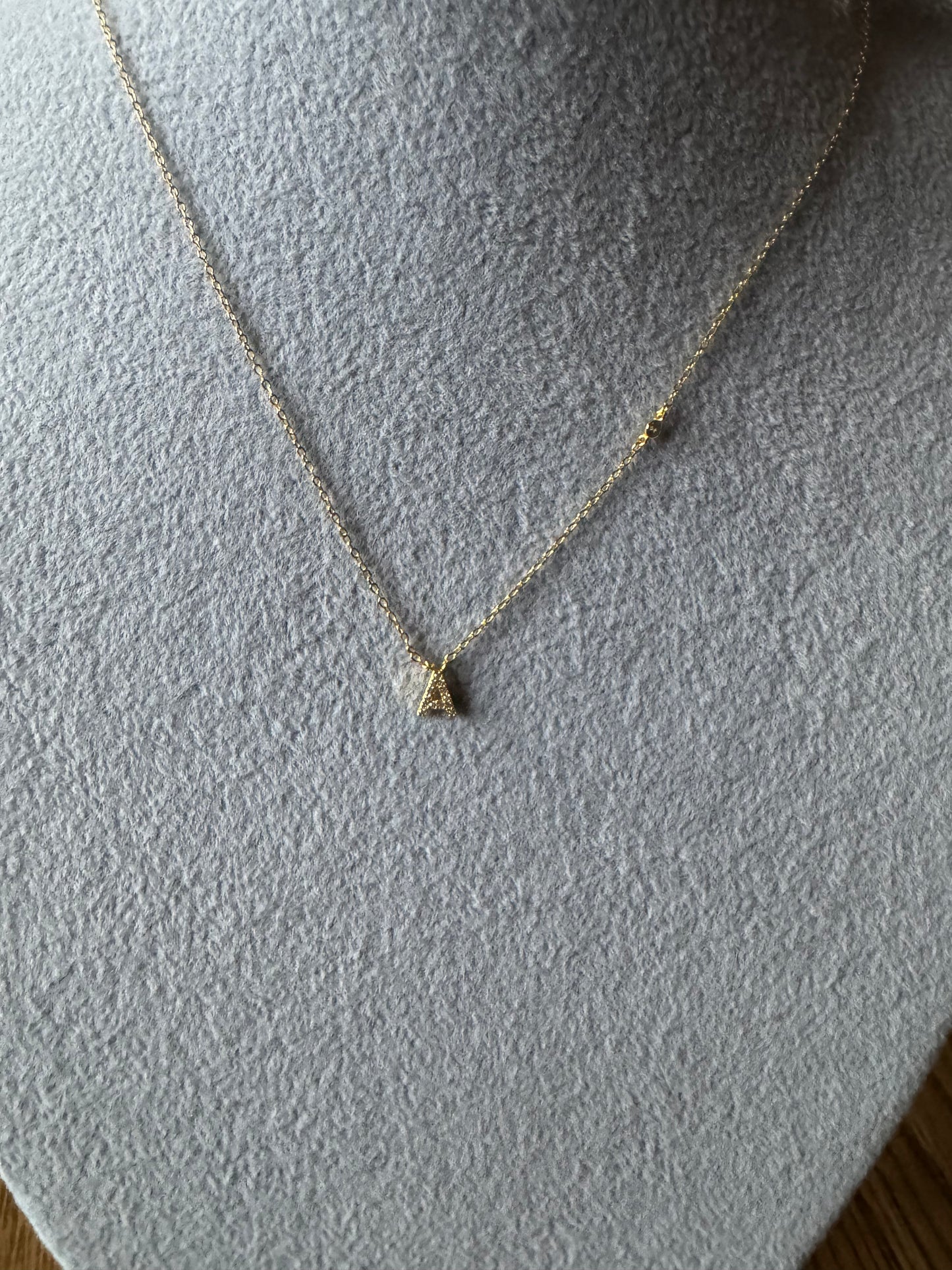 Diamond initial necklace A24