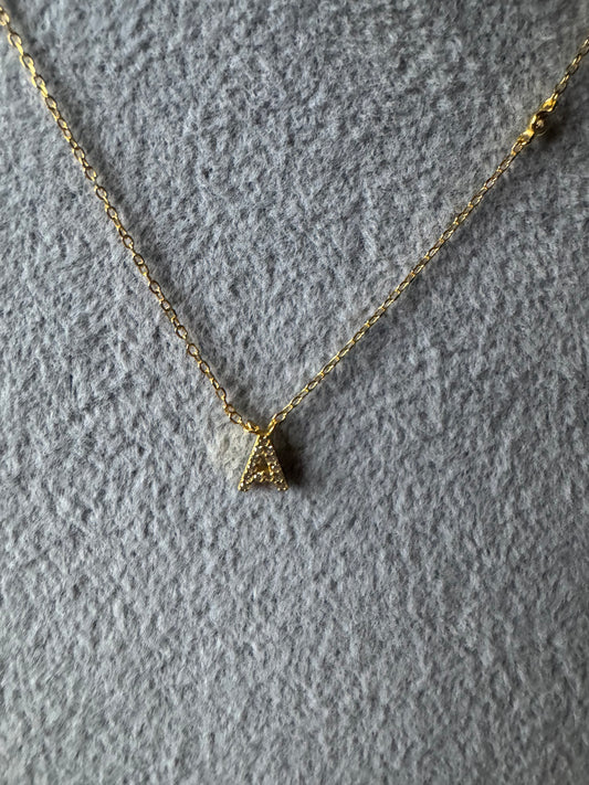 Diamond initial necklace A24