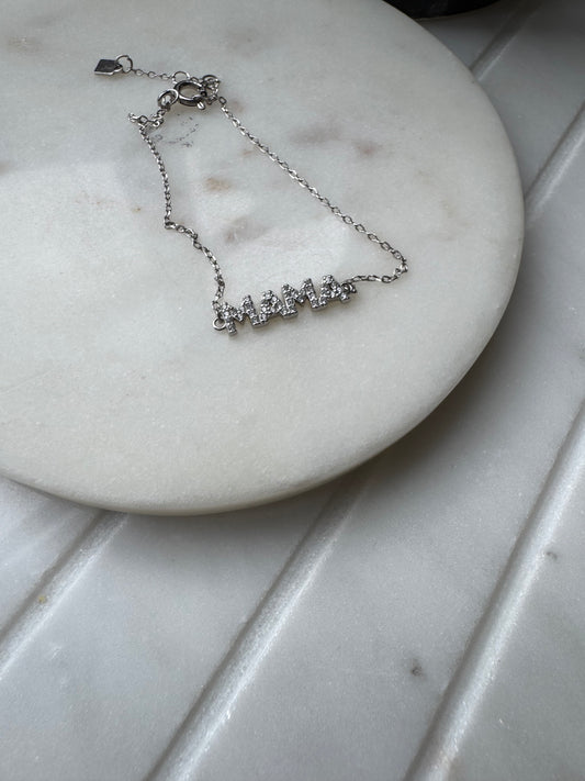 Silver mama bracelet A31
