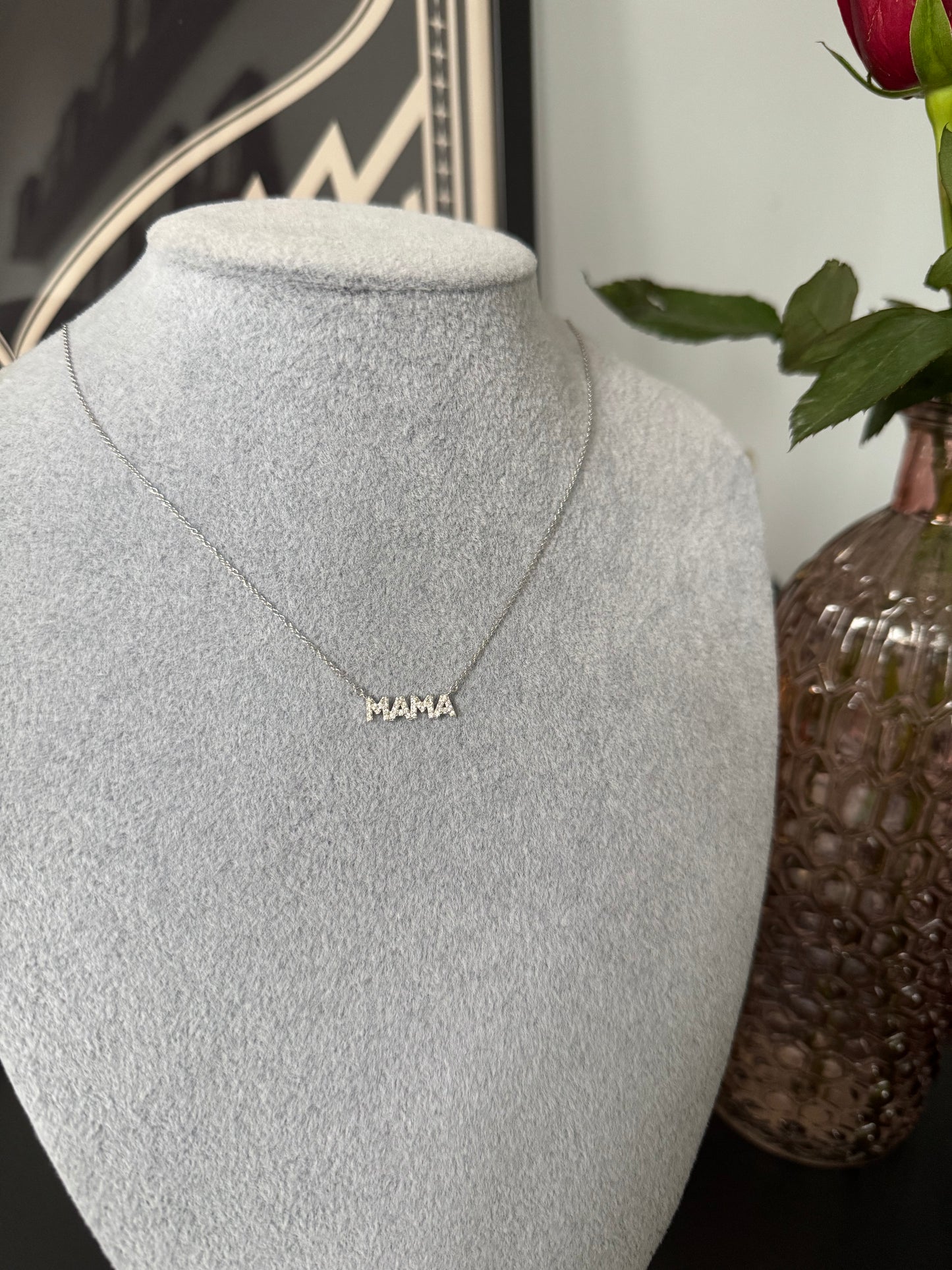 Mama necklace silver A39