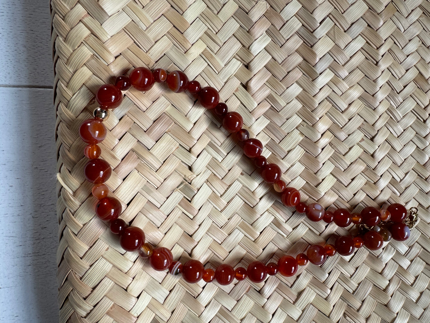 Coloured beads chunky necklace A56