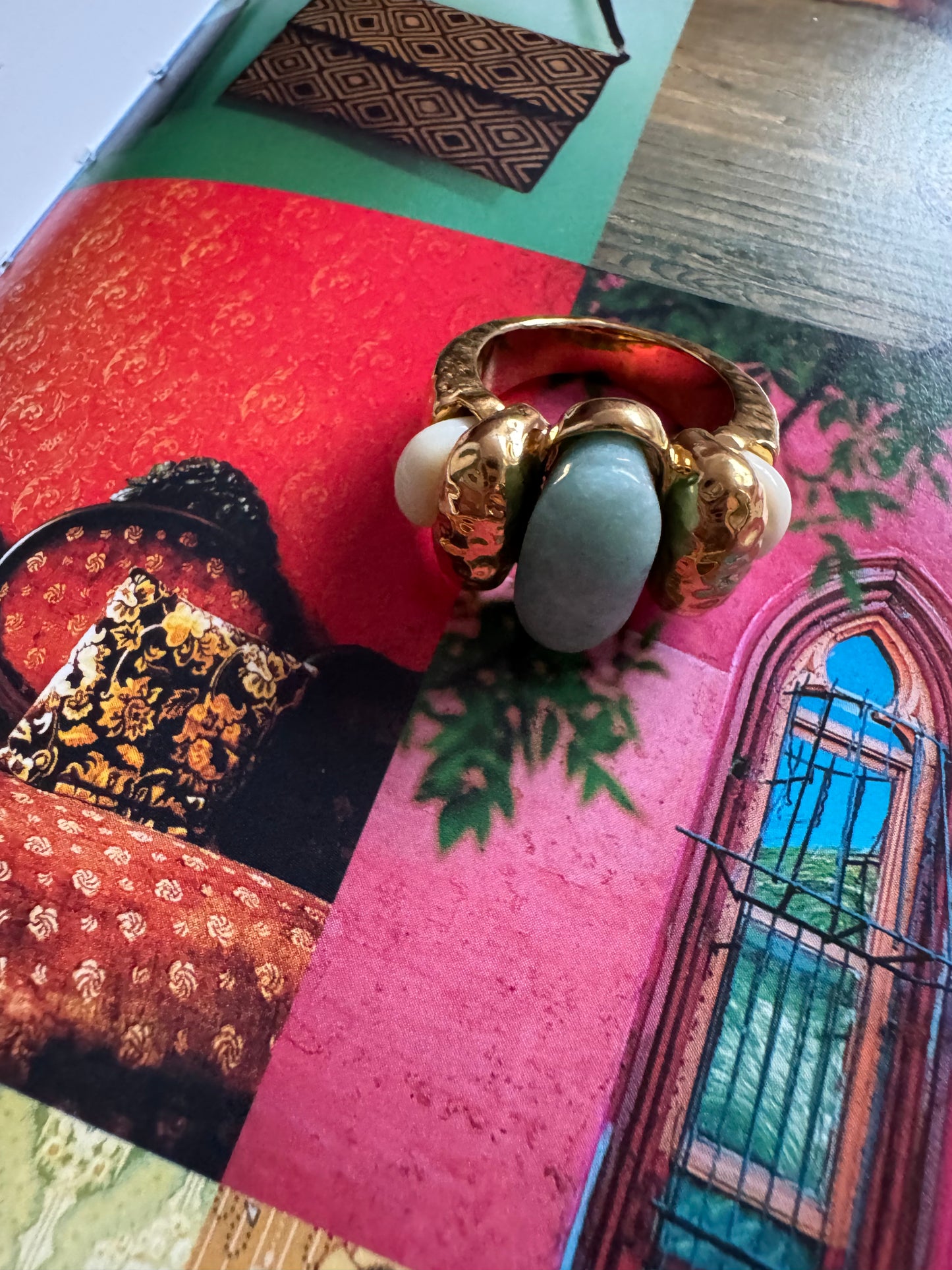 Statement turquoise ring A60