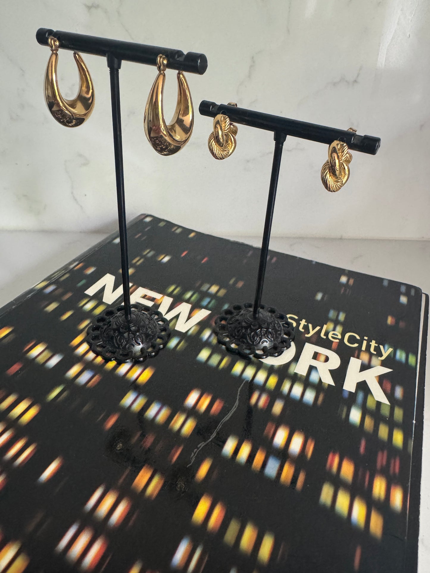 Mini gold hoops B55